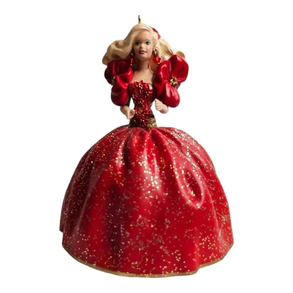 Hallmark Vintage Ornament Holiday Barbie Series Number 1 of Series 1993
